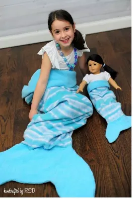 Kids Camp: Under the Sea! Mermaid & Shark Tail Blankets/Narwhal/Seahorses