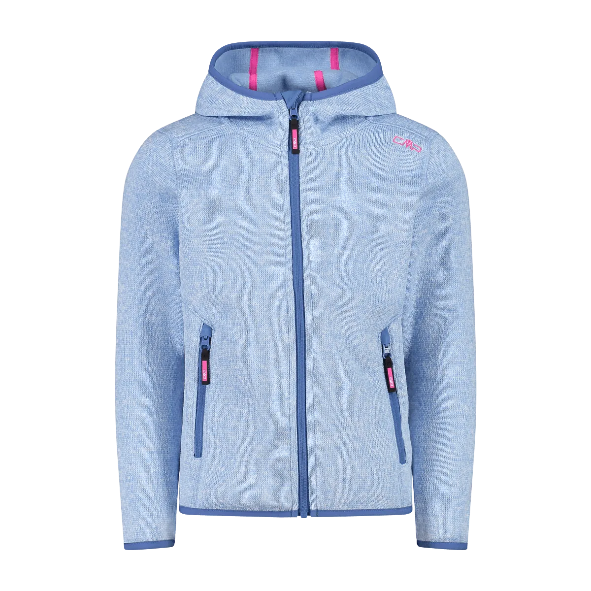 Kinder Girls Strick Fleece Jacke