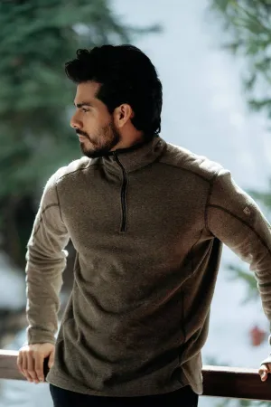 Kuhl Revel 1/4 Zip Pullover for Men in Oatmeal | 3007-OAT