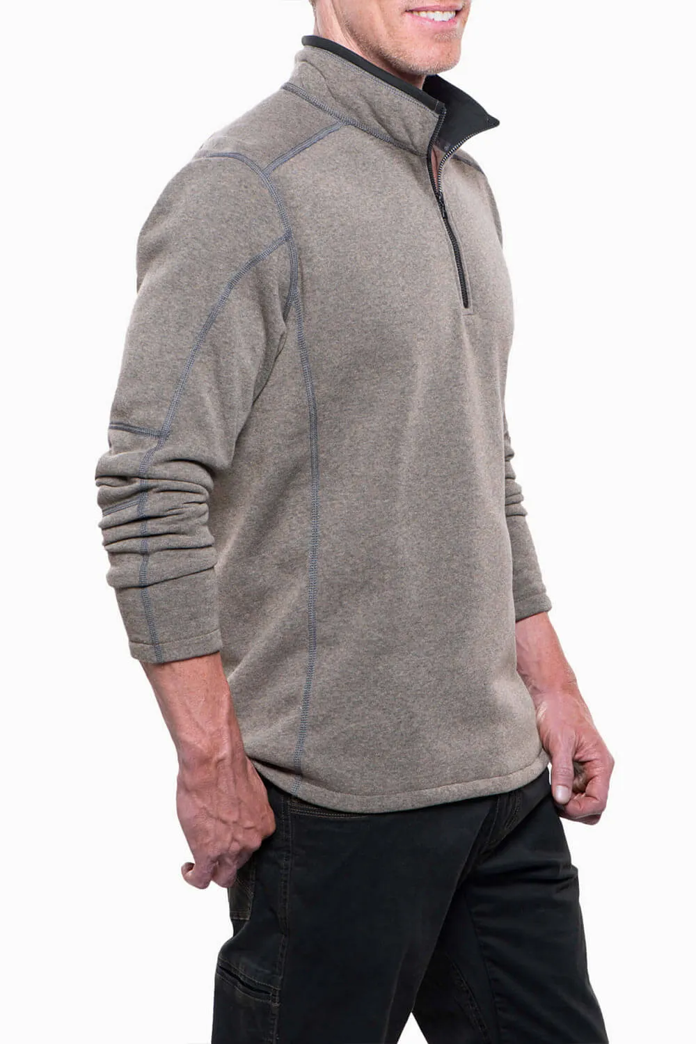 Kuhl Revel 1/4 Zip Pullover for Men in Oatmeal | 3007-OAT