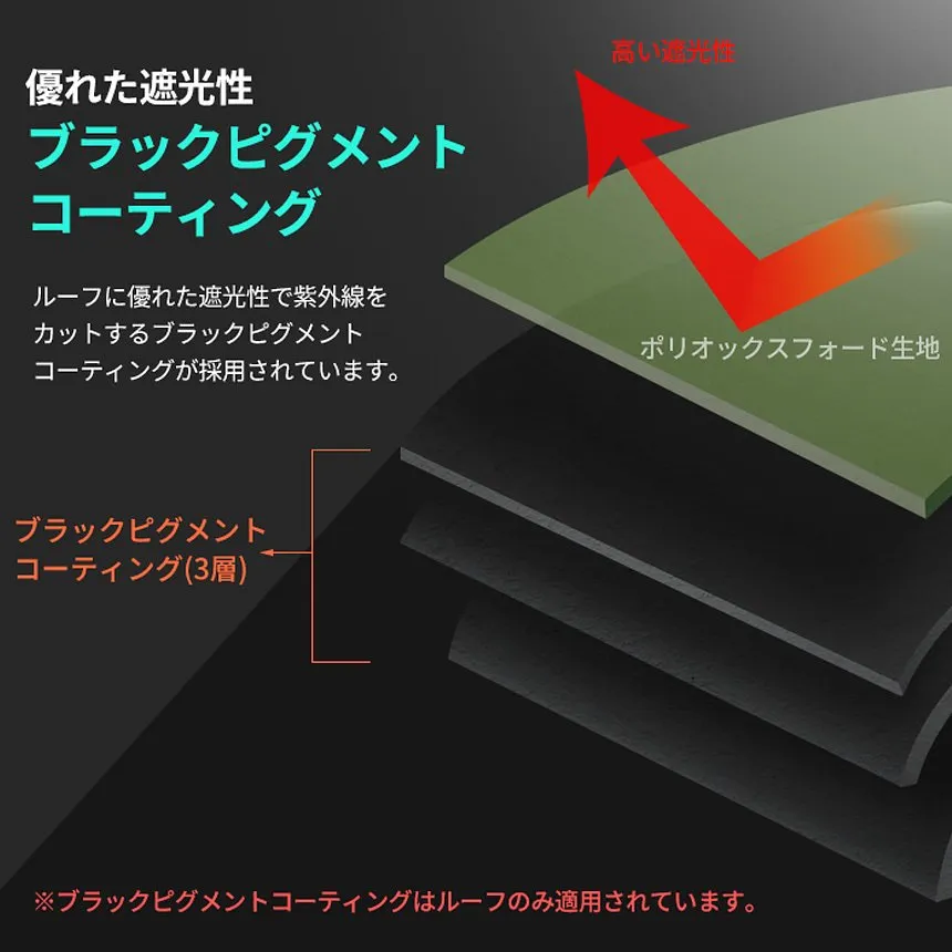 KZM ワイズブラックタープシェル キャンプ テント 4～5人用 大型テント カズミ アウトドア KZM OUTDOOR WISE BLACK TARP SHELL