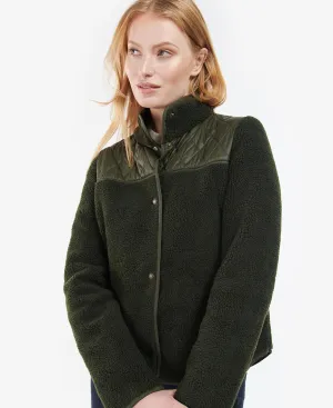 LADIES BARBOUR ASPEN FLEECE JACKET - OLIVE