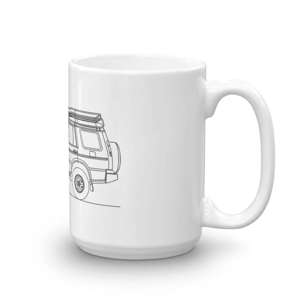 Land Rover Discovery II Silhouette Mug