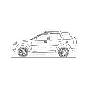 Land Rover Freelander Outline Sticker
