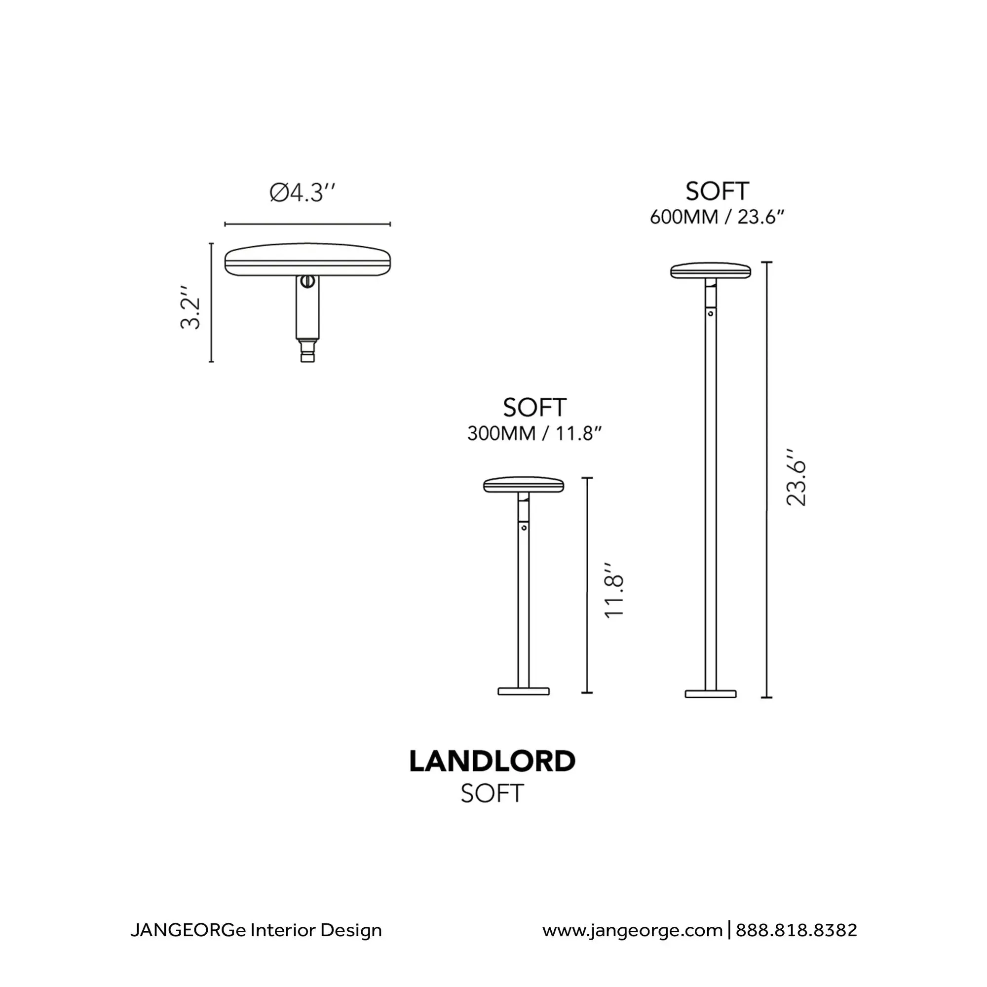 Landlord Soft - Outdoor Bollard