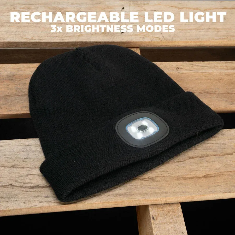 LED flashlight Rechargeable Beanie