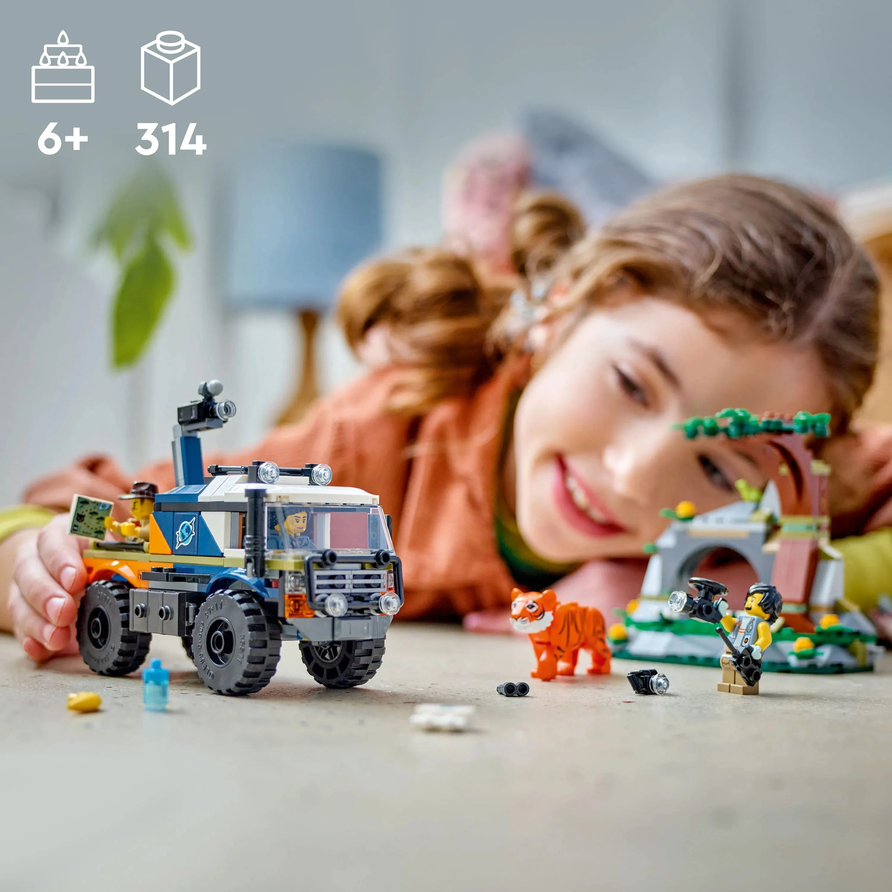 LEGO® City Jungle Explorer Off-Road Truck Toy Building Set for Ages 6 and up 60426