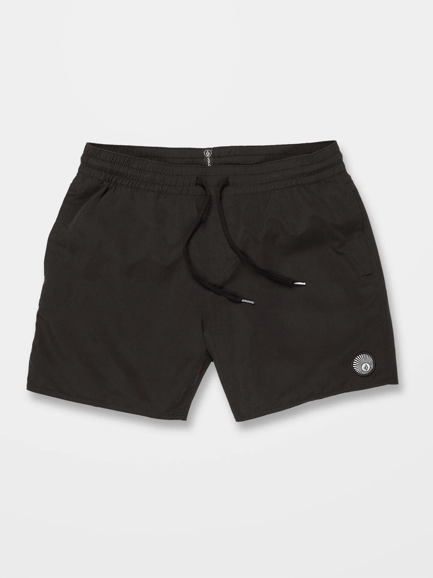 Lido Solid Trunk 16" Boardshort - BLACK