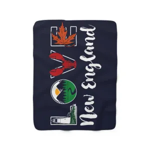 Lifestyle Love New England Sherpa Fleece Blanket