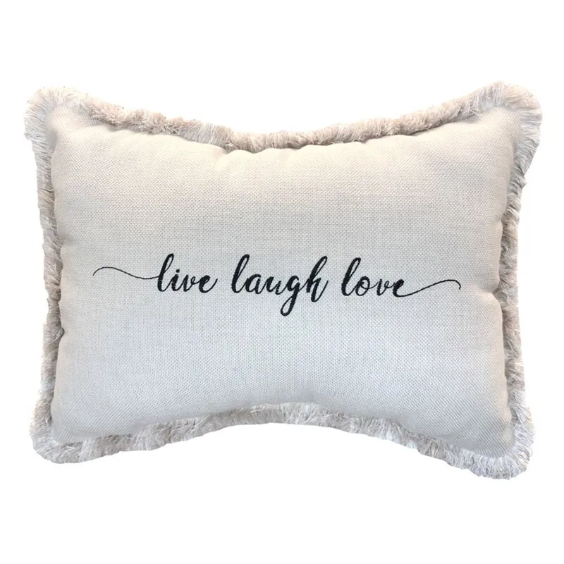Live Laugh Love Outdoor Pillow