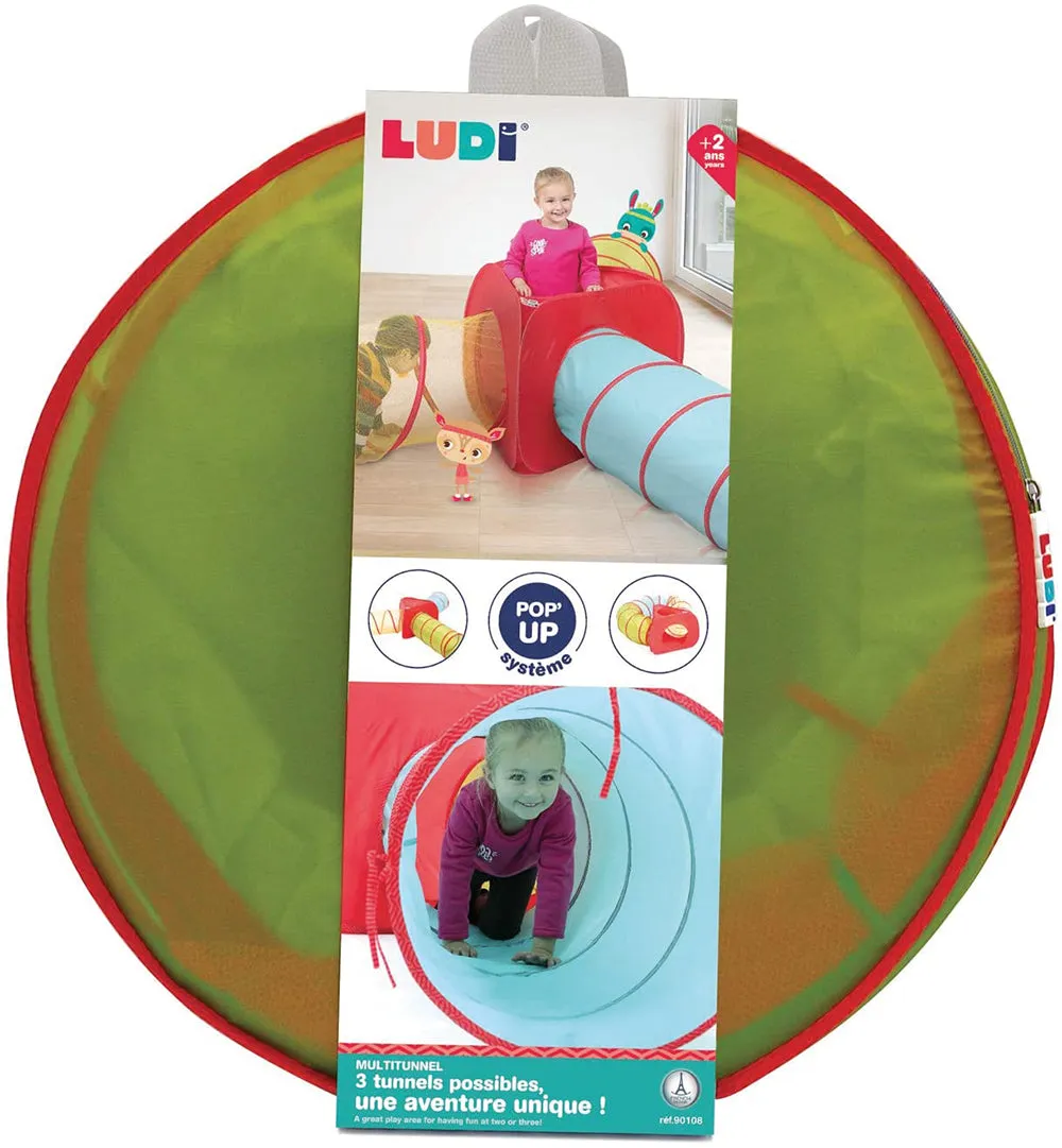 LUDI Pop-Up Multitunnel Playset