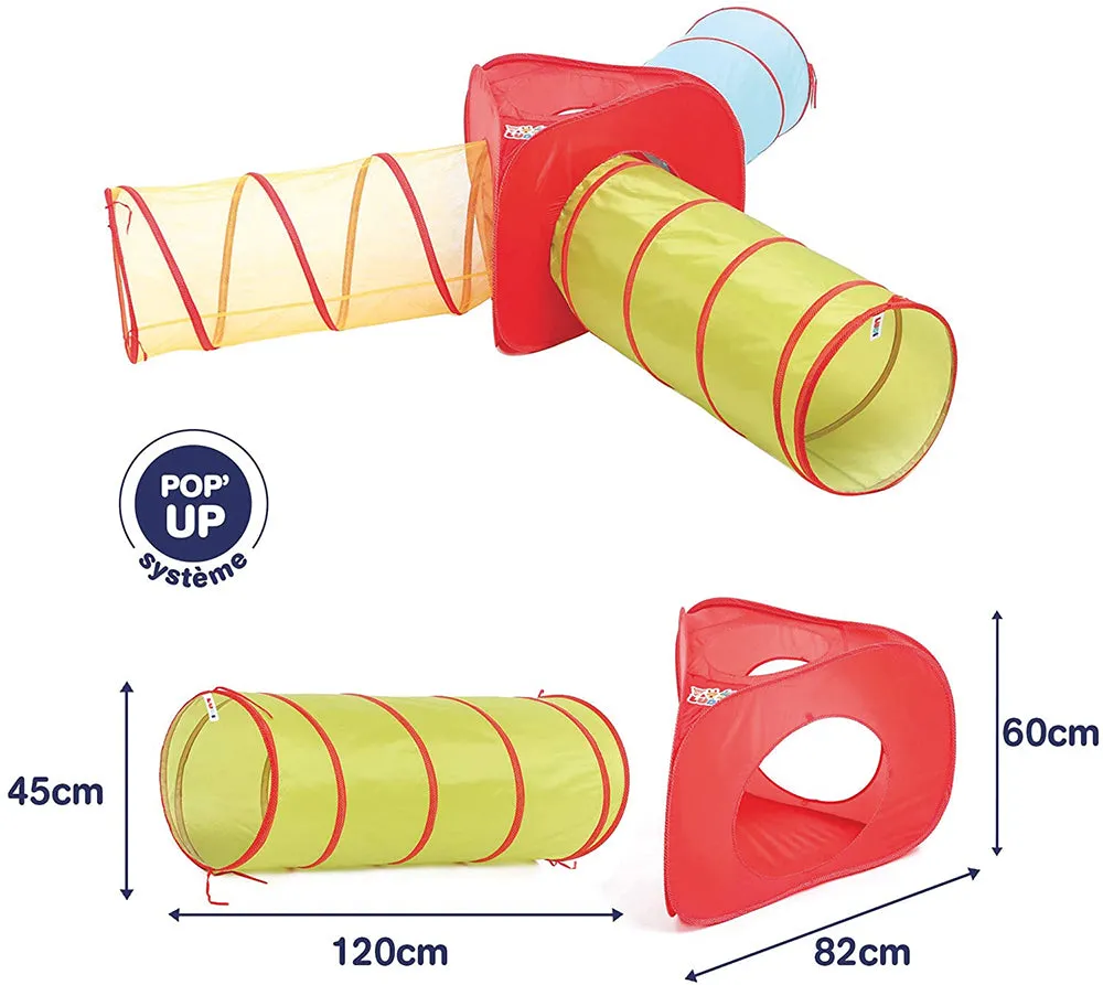 LUDI Pop-Up Multitunnel Playset