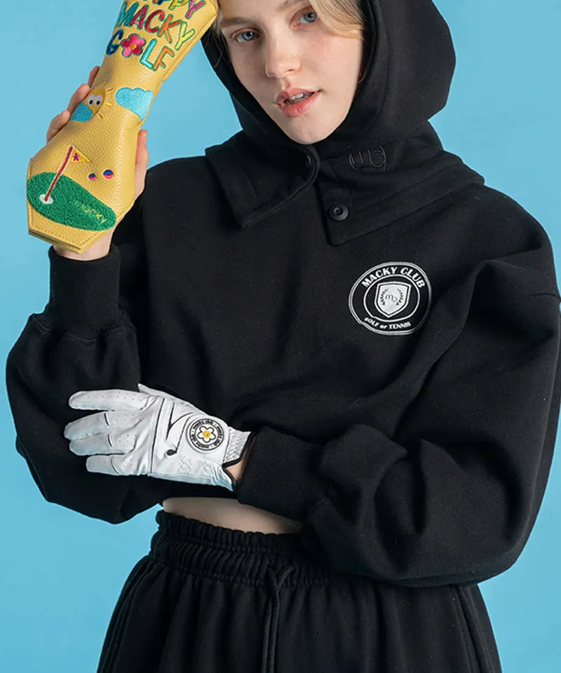 MACKY Golf: Circle Patch Golf Gloves - White