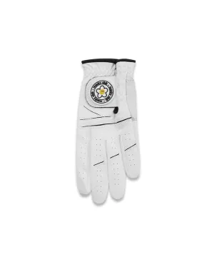 MACKY Golf: Circle Patch Golf Gloves - White