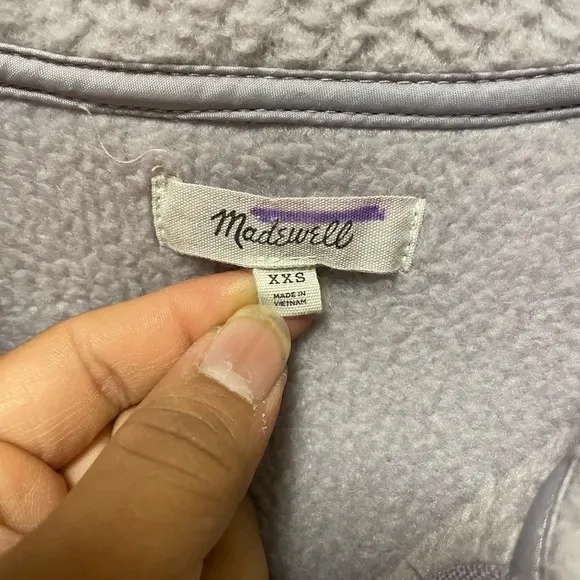 Madewell Polartec Fleece Popover Jacket Size XXS