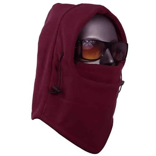 Men's Outdoor Ski Neck Protection Fleece Riding Hat Visor Caps