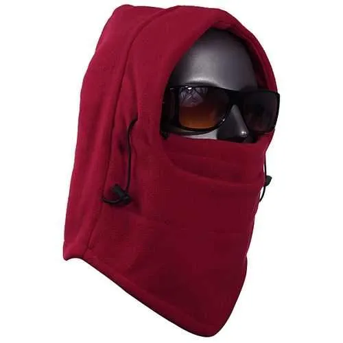 Men's Outdoor Ski Neck Protection Fleece Riding Hat Visor Caps