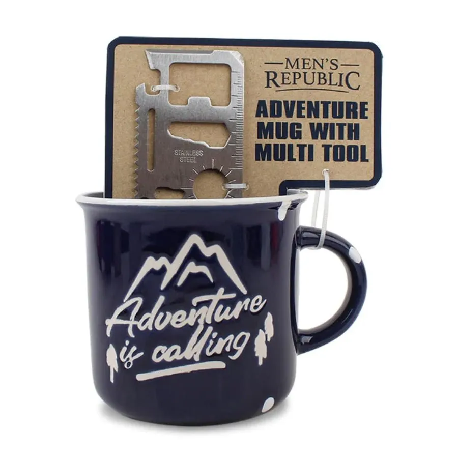 Men's Republic Adventure is Calling Mug & Multi Tool