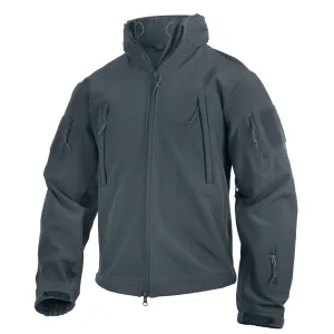 MilSpec Special Ops Tactical Softshell Jacket with Hood Gun Metal Grey
