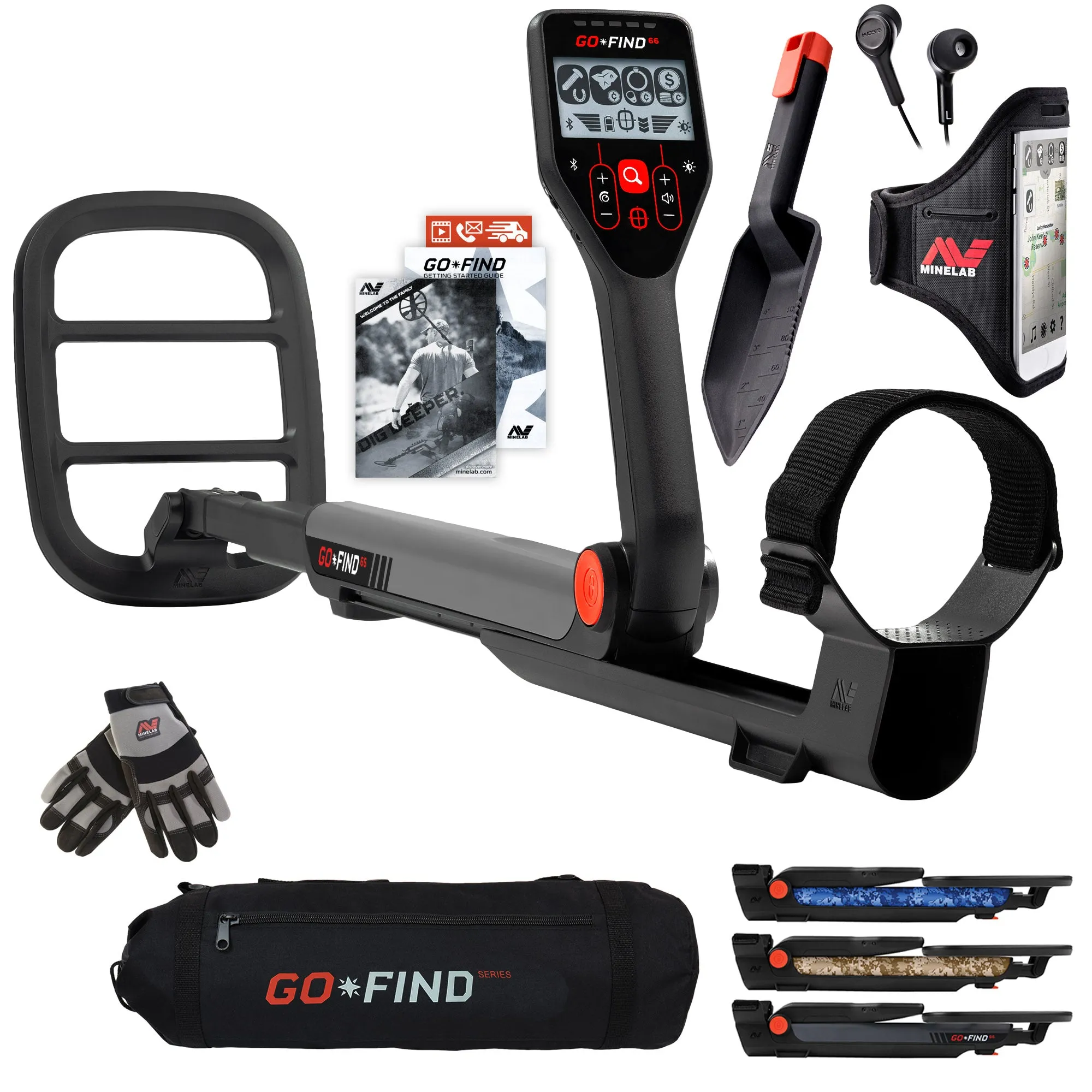 Minelab Go-Find Bundle with Gloves and Carrybag