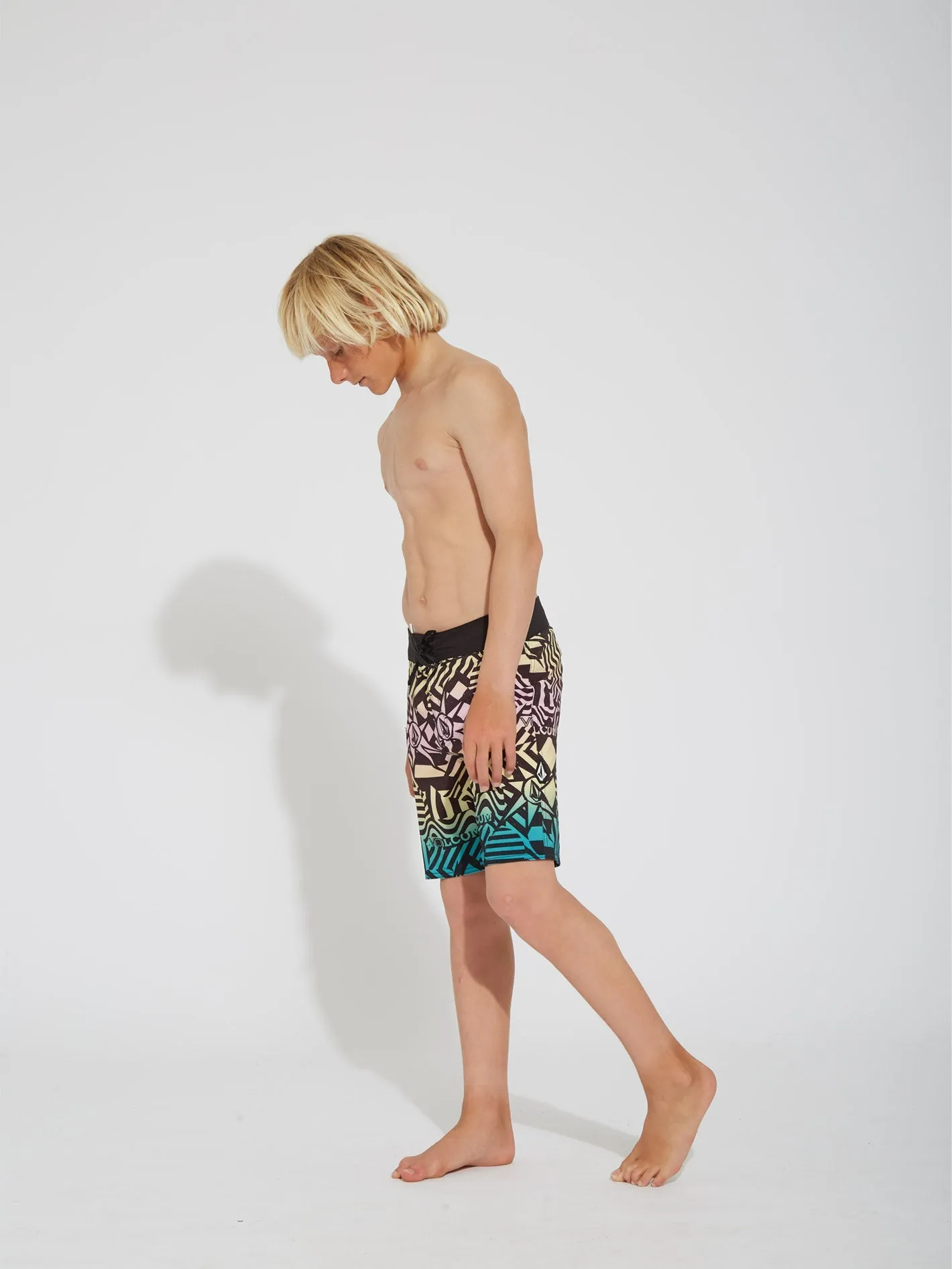 Mod Ringer 16" Boardshort - BLACK - (KIDS)