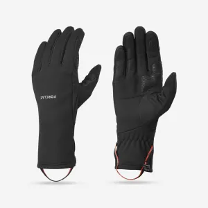 Mountain trekking tactile stretch gloves - MT500 - black