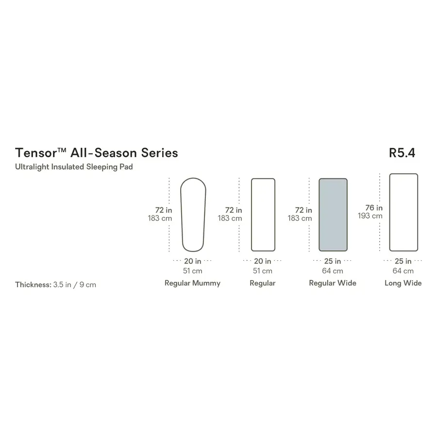 Nemo Tensor All-Season Insulated Regular/Wide Sleeping Pad