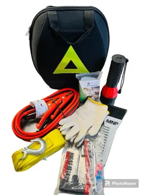 New Deluxe 8 Piece Auto Kit with case! What every vehicle should have!!