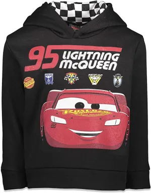 New Disney Lightning Mcqueen Black Pullover Hoody, Toddler Sz 3T!