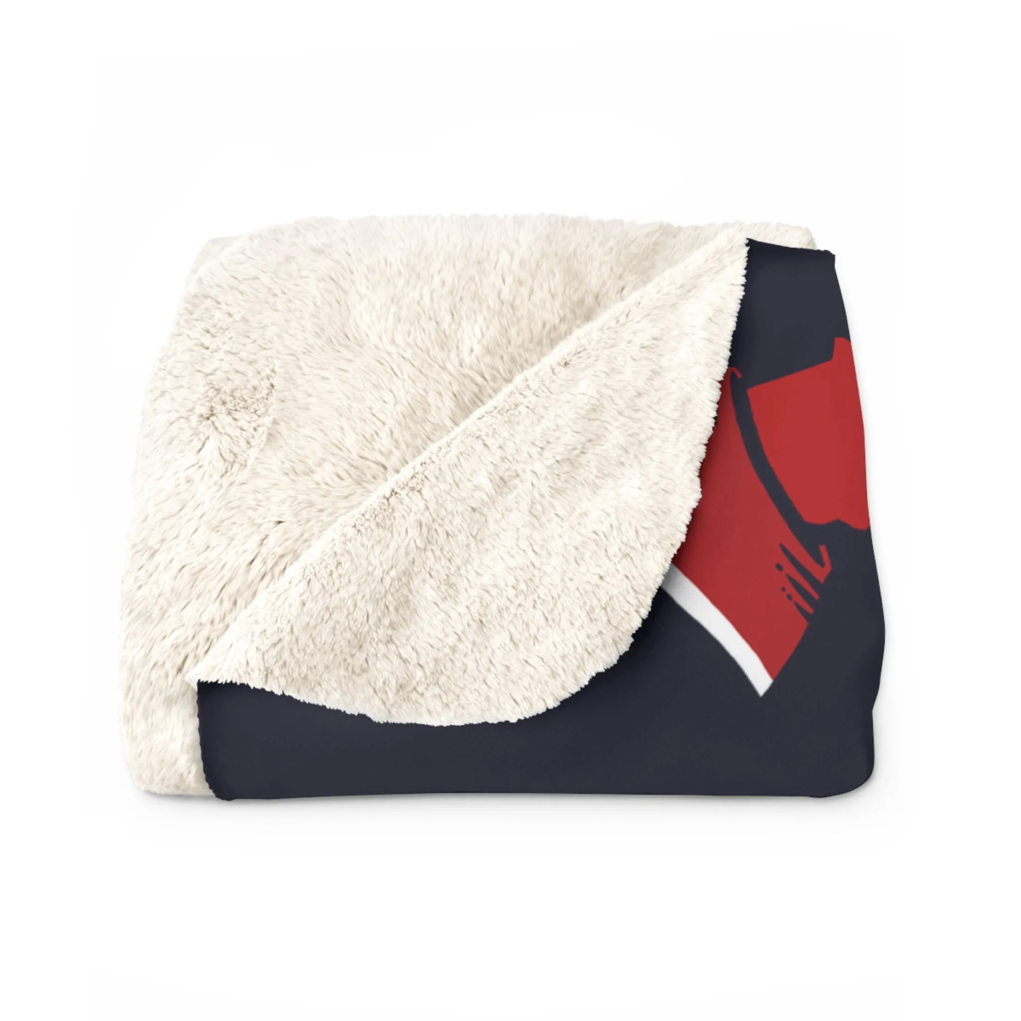 New England Haters Map Sherpa Fleece Blanket