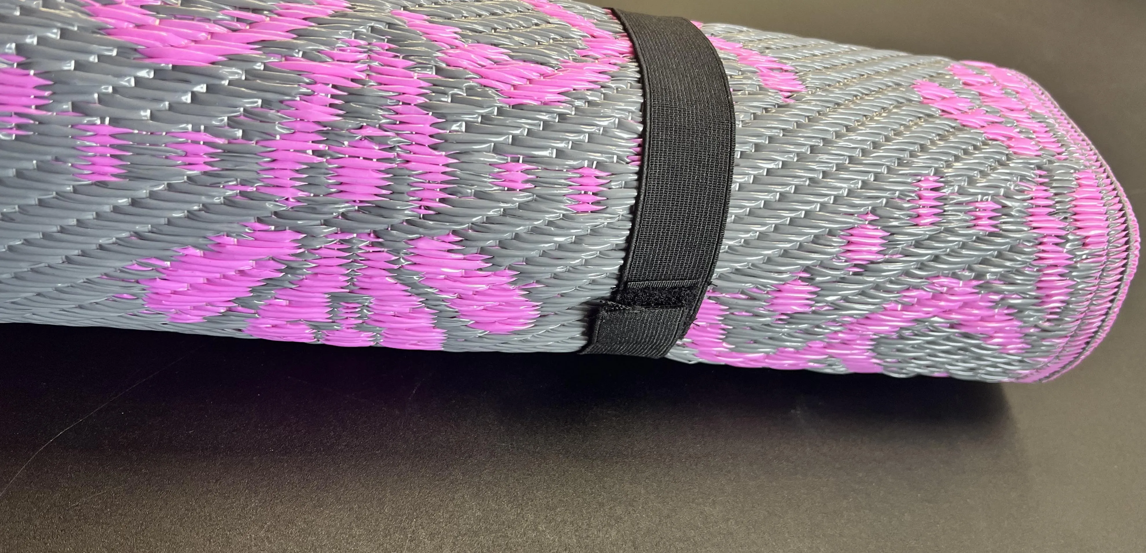 New The Original Multimats Indoor/Outdoor Multipurpose Mat 3 Ft X 6 Ft in Charcoal Grey & Pink, Fade, Mildew resistant, Reversible, Soft Cushion Feel