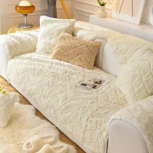 New Thicken Plush Sofa Slipcover Slip Resistant Sofa Towel Seat Cushion Chair Couch Cover Sofa Covers for Living Room Decor 1PC