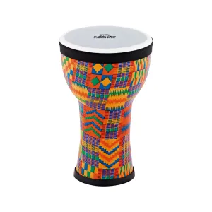 NINO Percussion NINO-EMDJ-KQ 6inch Elements Mini Djembe, Plastic Head, Kenyan Quilt