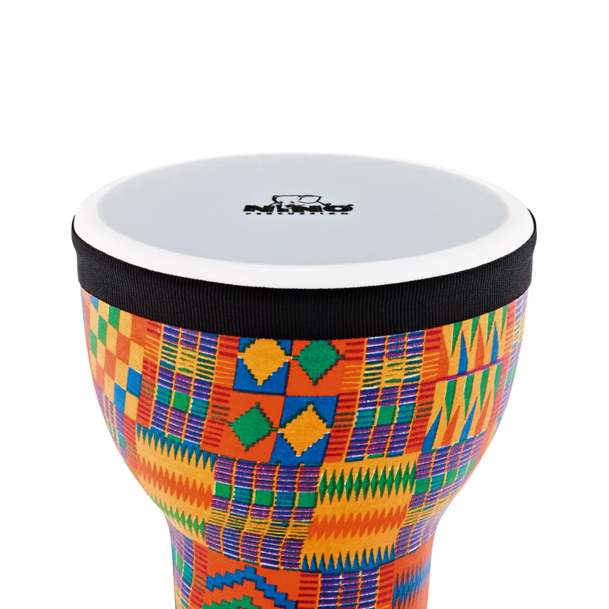 NINO Percussion NINO-EMDJ-KQ 6inch Elements Mini Djembe, Plastic Head, Kenyan Quilt