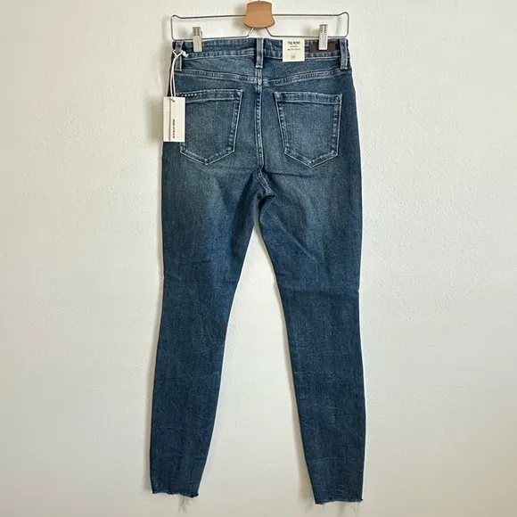 NWT Blank NYC Blue Mid-Rise Skinny Organic Cotton Blend Denim Jeans Size 28