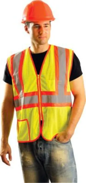 OccuNomix Class 2 Mesh Vests, 2X-Large, Hi-Viz Yellow, LUX-SSCLC2Z-Y2X