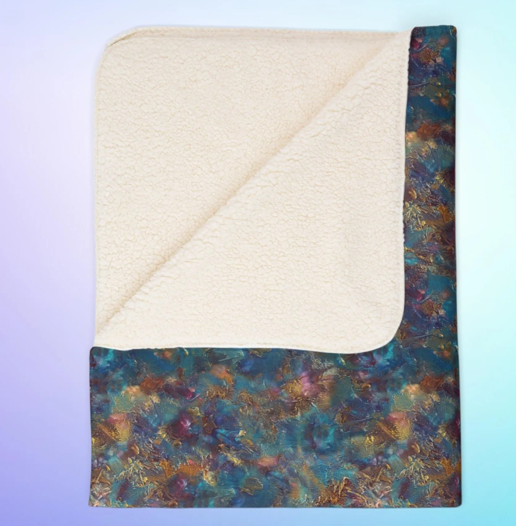 Oceanic Fleece and Sherpa Blanket