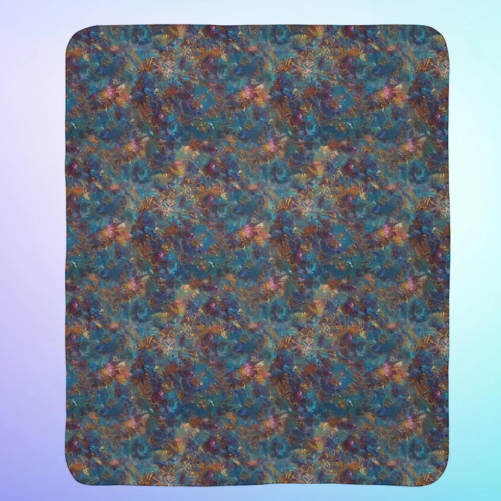 Oceanic Fleece and Sherpa Blanket