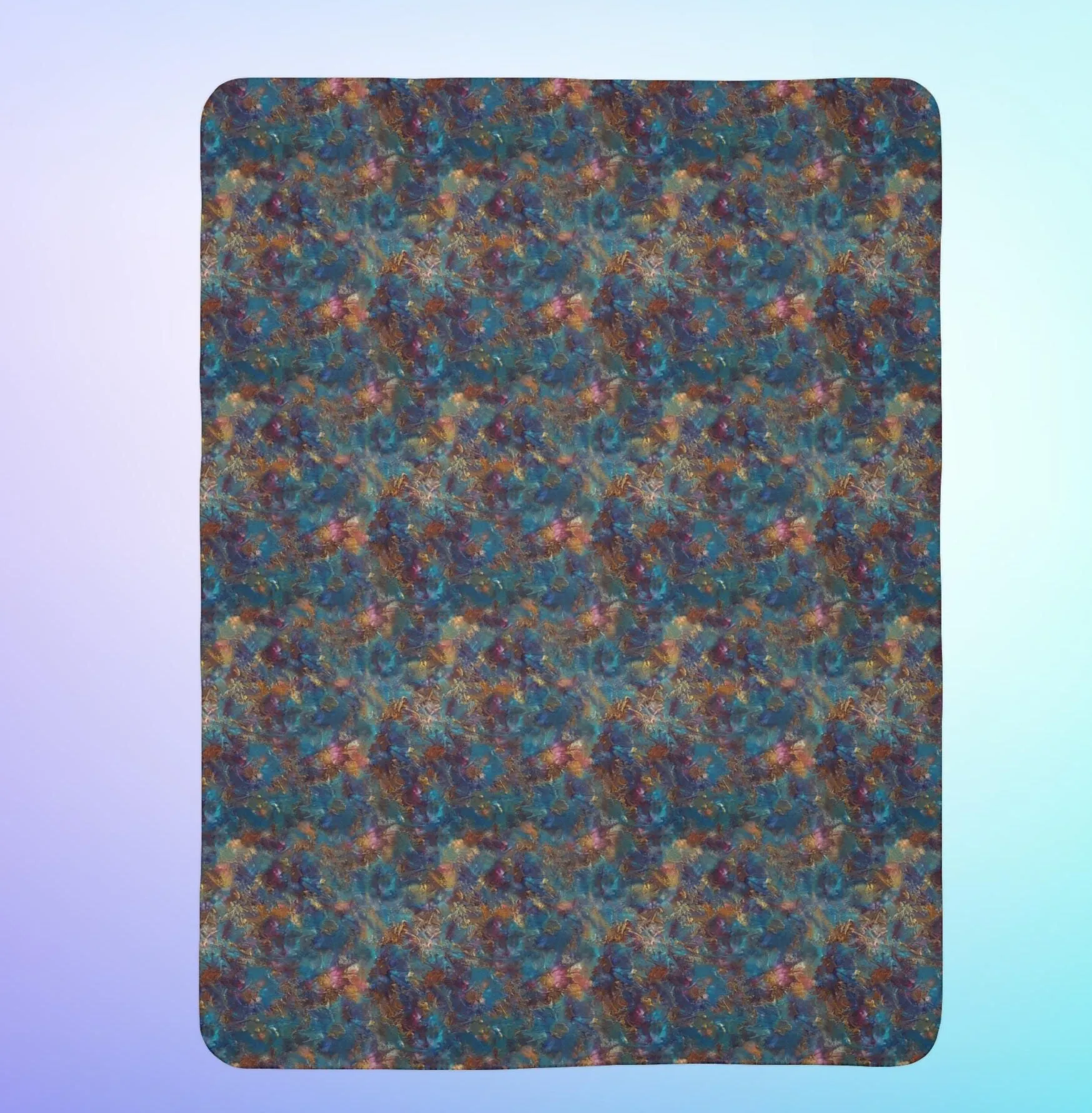 Oceanic Fleece and Sherpa Blanket