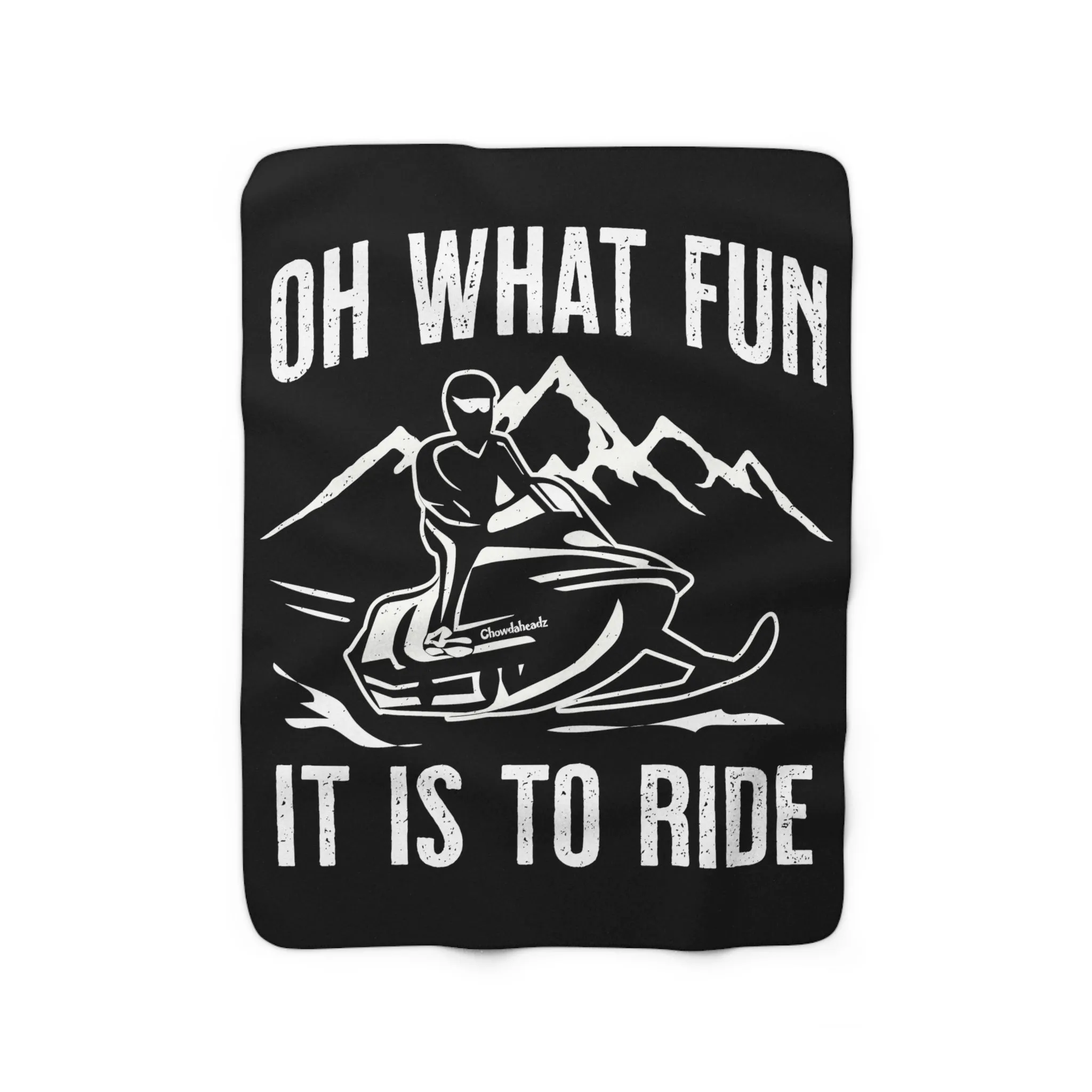 Oh What Fun It Is To Run Sherpa Fleece Blanket