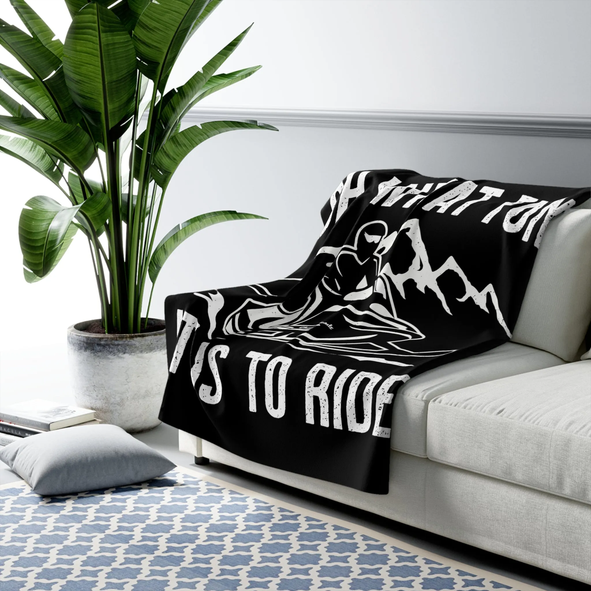Oh What Fun It Is To Run Sherpa Fleece Blanket