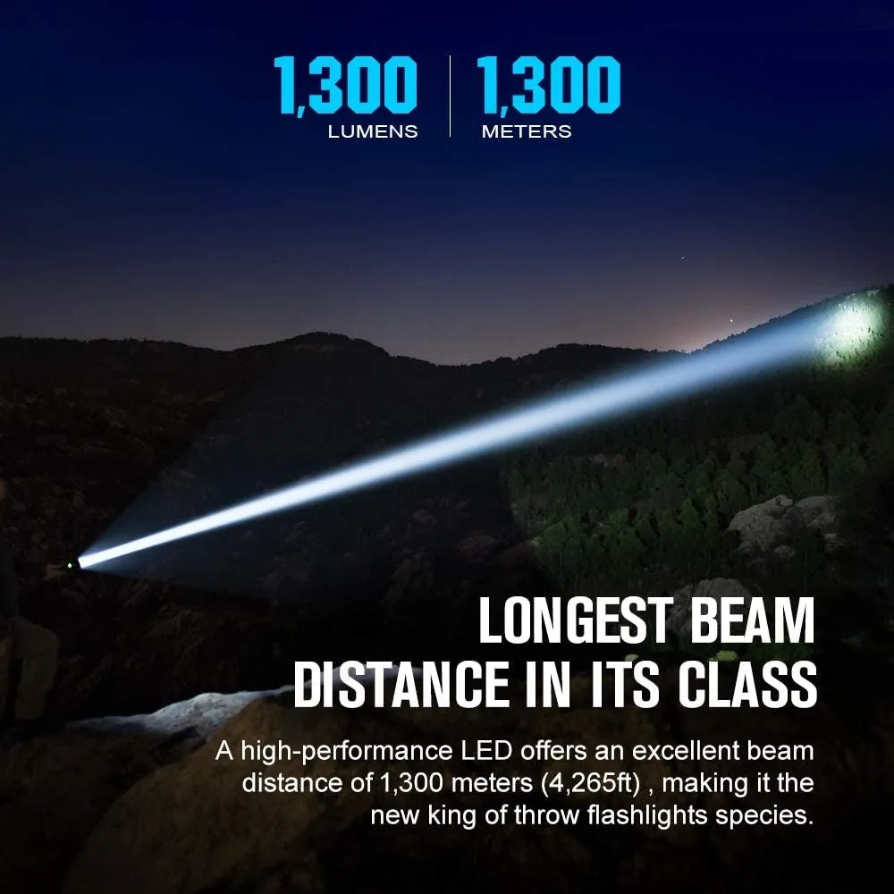 OLIGHT Flashlight JAVELOT Turbo 1300 lm - Black