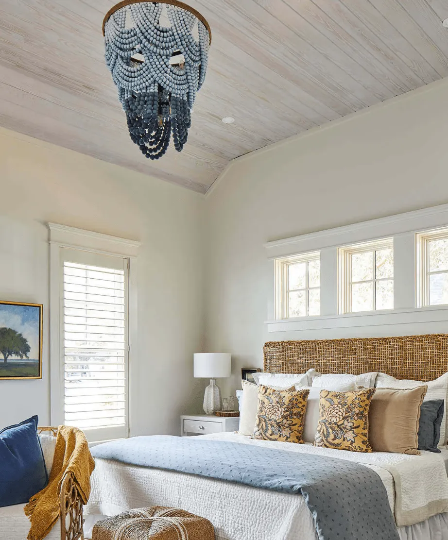 Ombre Wood Bead Chandelier
