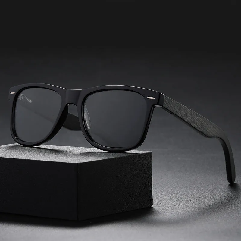 OOLVS Men's Fashion Lightweight Polarized Sunglasses Classic Retro Oval Glasses UV400 Lenses OS-M022