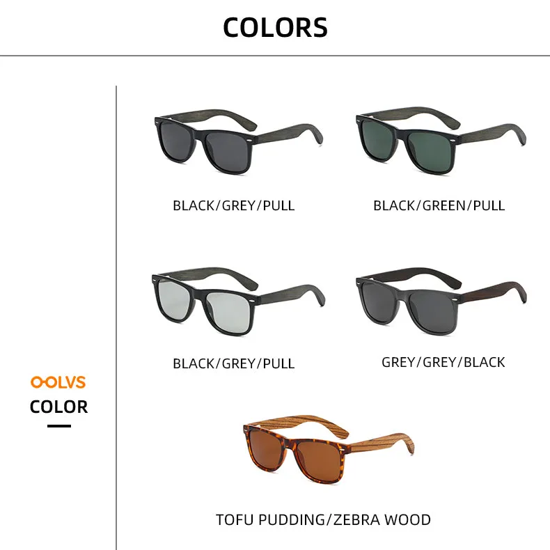 OOLVS Men's Fashion Lightweight Polarized Sunglasses Classic Retro Oval Glasses UV400 Lenses OS-M022