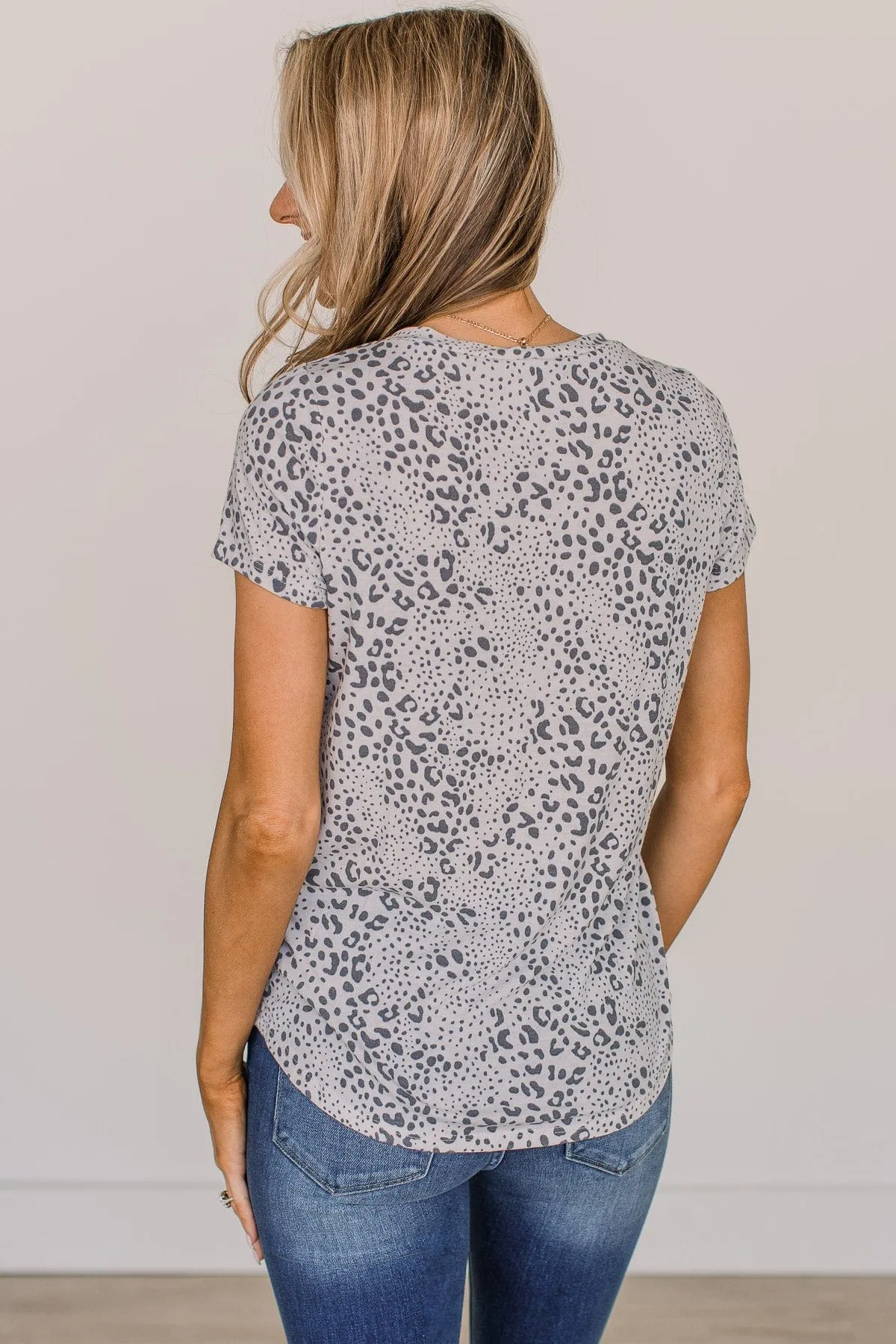 Our Next Adventure Animal Print Top- Ivory