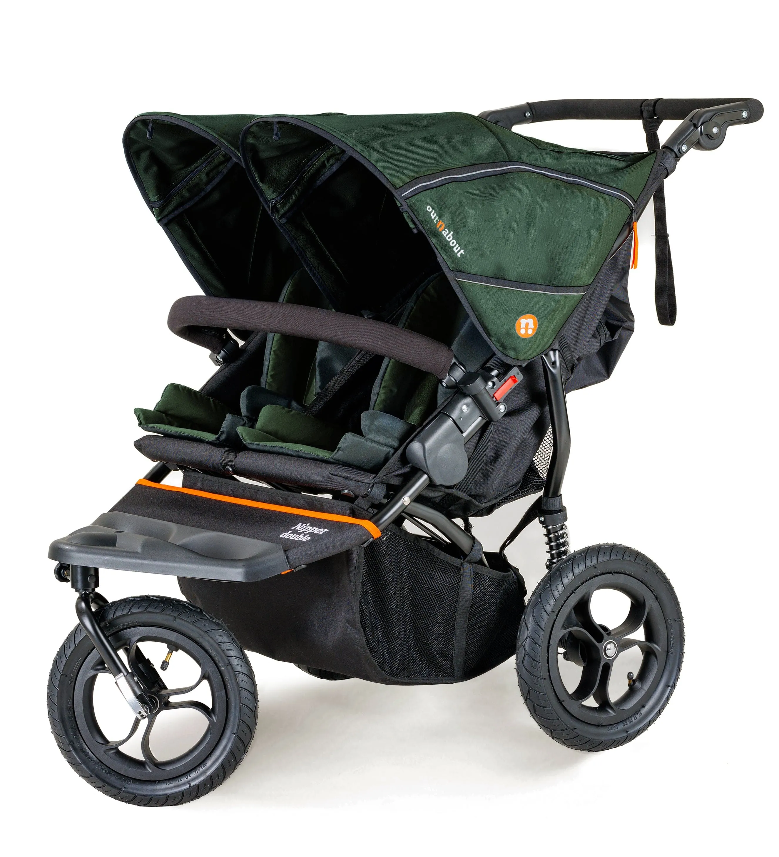 Out n About Nipper Double Duo Essentials Bundle in Sycamore Green