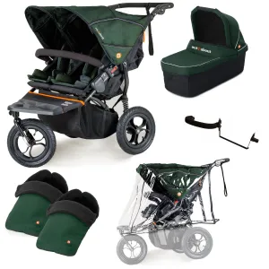 Out n About Nipper Double Duo Essentials Bundle in Sycamore Green