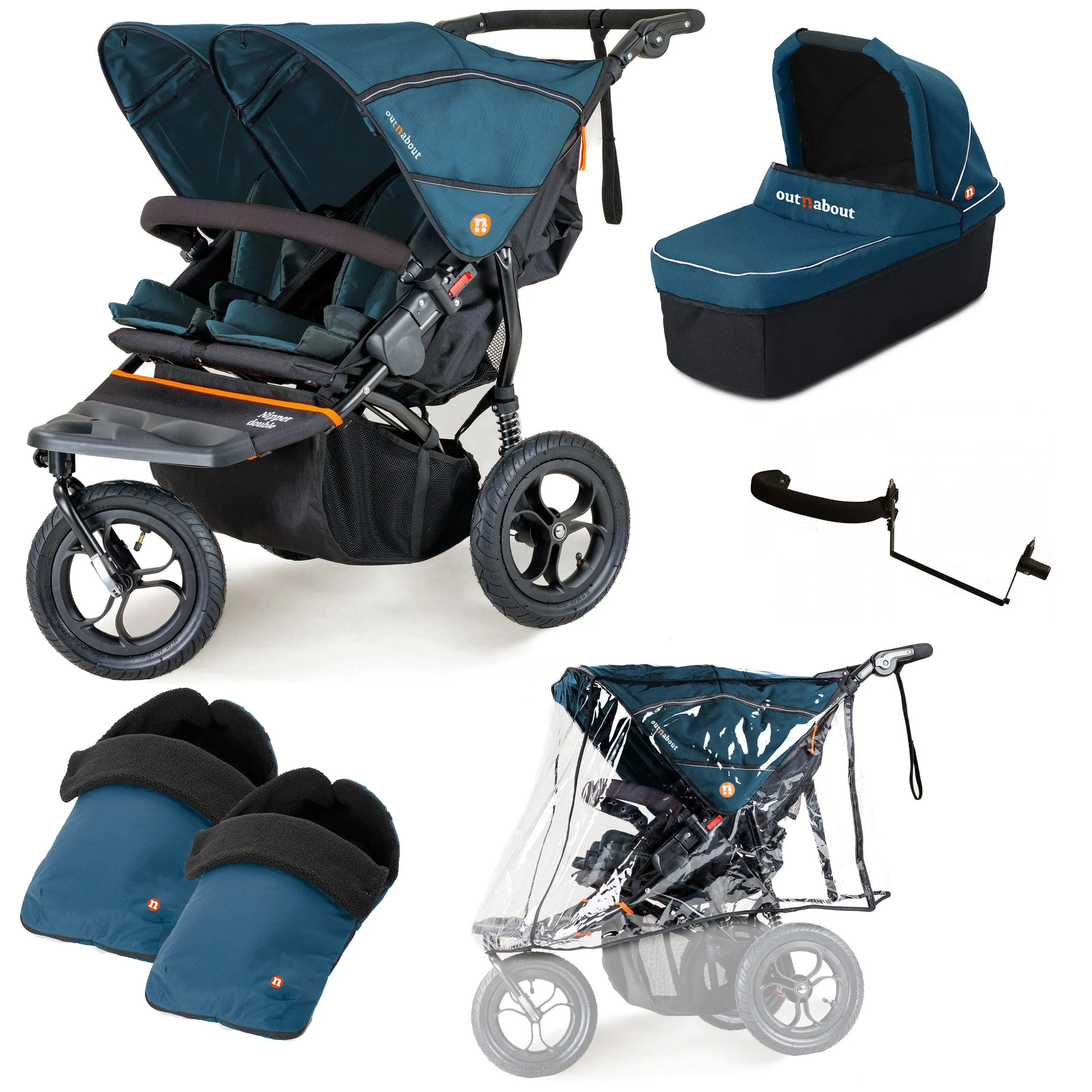 Out n About Nipper Double Duo Essentials Kit in Highland Blue