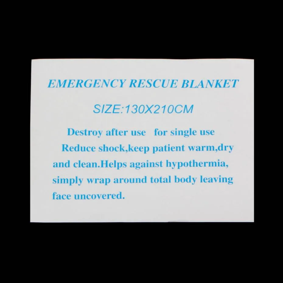Outdoor Military Emergency Thermal Foil First Aid Survival Rescue Blanket